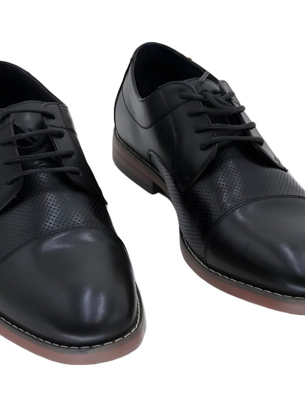 Reserved Footwear Brenna Cap Toe Oxford Dress Shoes Black US 11M EU 44